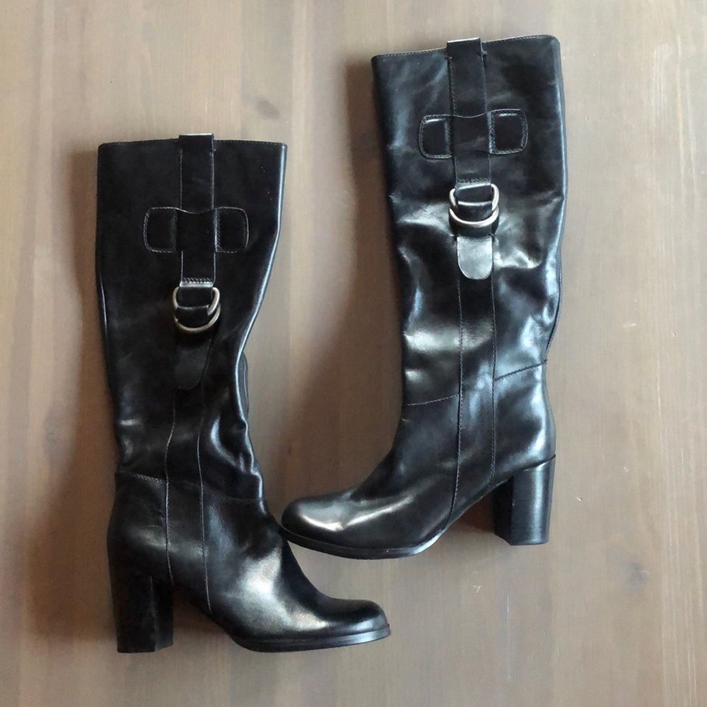 Franco Sarto black heeled boot